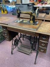 antique singer sewing treadle machine