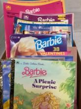 Barbie books Valentines comics coloring books paint and marker book sticker