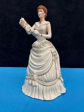 Lenox ivory classic lady figurine Christmas Eva Wish