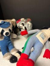 vintage plush toy raccoons see list