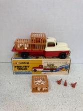Hubley poultry truck toy in box