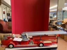 1950s Ideal 34 inch fire engine ladder truck