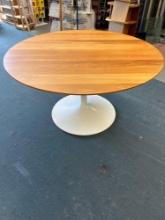 MCM knoll style tulip base dining table 54? round