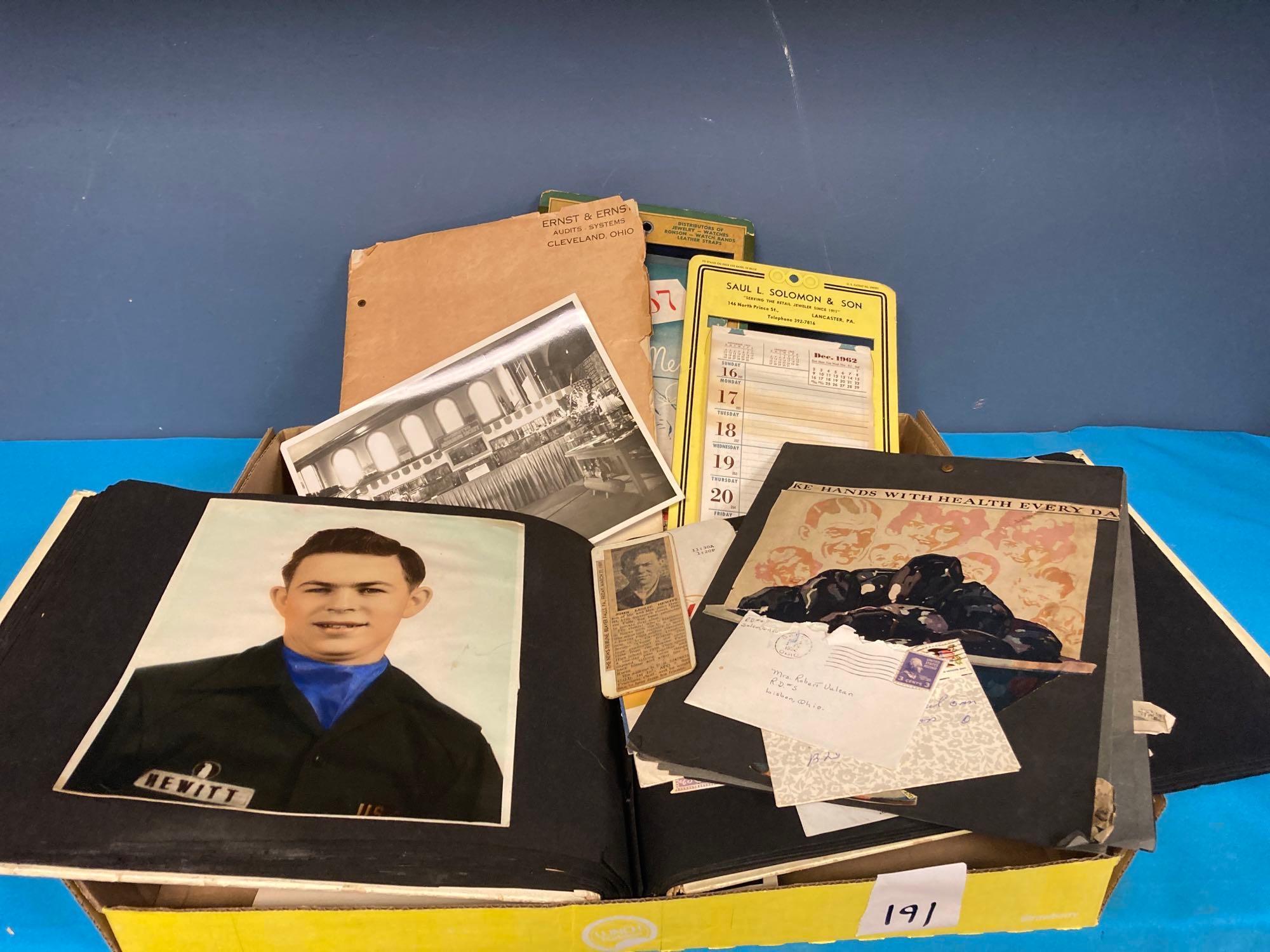 Military photo album empty scrapbook and more