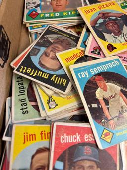 vintage baseball cards mostly 1950s tops many interesting cards