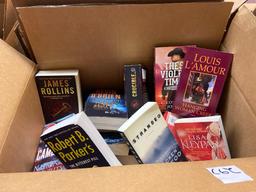 Box full of paperback books