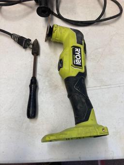 Milwaukee Grinder Ryobi sander and brushless tool