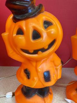 2 Halloween pumpkin blow molds Empire