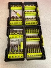 Two sets Ryobi drill bits