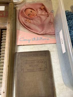 Brass Washboard Baby Book Music Book