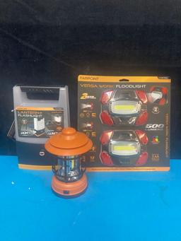 New lantern flashlight and floodlight