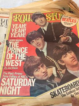 Ephemera Rolling stones and Life magazines and maps