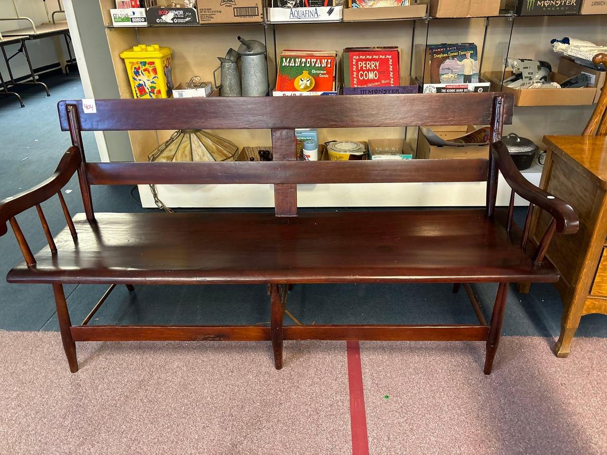 antique quality deacons bench approximately 5 foot