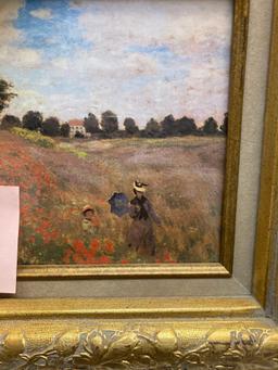 Artwork Monet Field of poppies litho