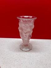 signed Lalique France dancing nudes vase