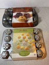 Nordic ware harvest garland mini Bundt pan and petits fours baking pan