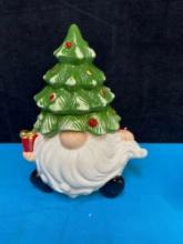 Harry and David gnome Christmas cookie jar new in box