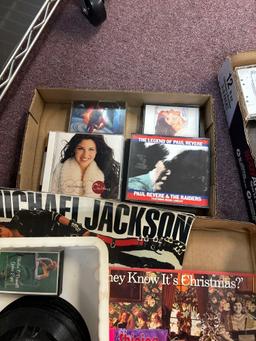 45 RPM records CDs Michael Jackson Sammy Davis Junior etc.