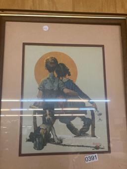 Pair of Norman Rockwell pictures
