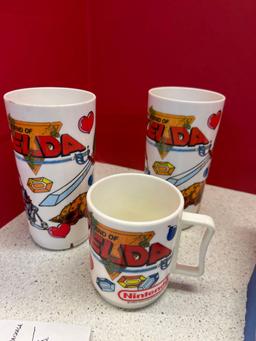 Rarevideo game collectibles The Legend of Zelda1989 tumblers and juice milk mug also Gilbert 1983 2