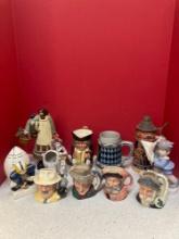 Royal Doulton small steins and other ceramics