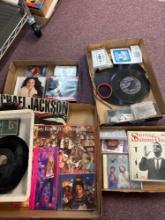 45 RPM records CDs Michael Jackson Sammy Davis Junior etc.