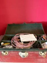 vintage fishing lures reels etc. and tacklebox