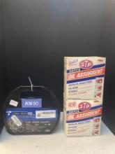 Car snow chains plus STP oil absorbent