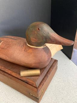Duck decoy replica wood box