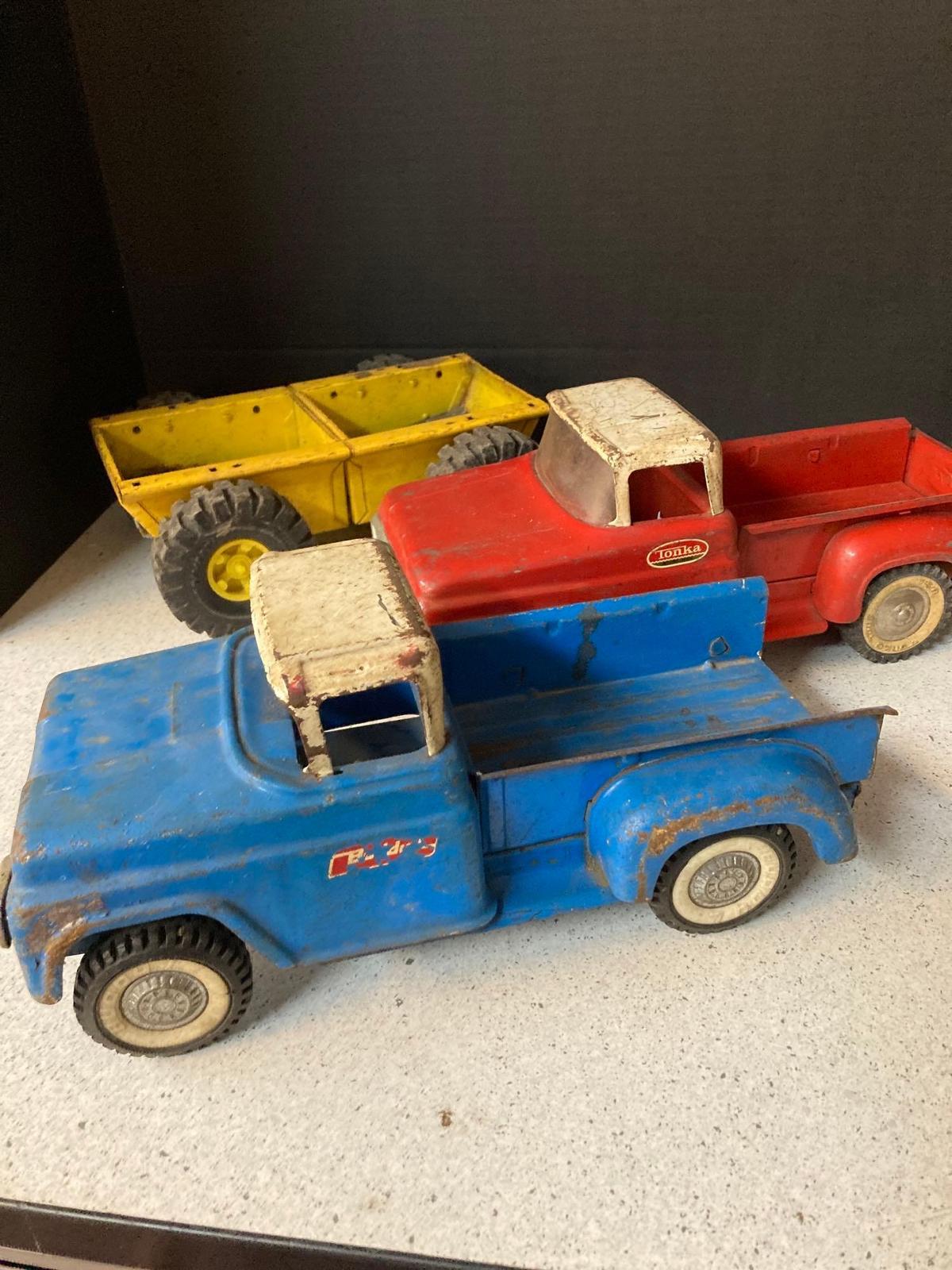 Buddy L Tonka, and vylint vintage toys