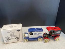 3 ERTL diecast vehicle banks see list