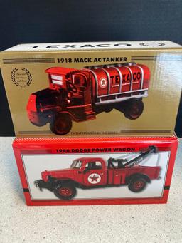 2 ERTL Texaco diecast trucks, new old stock