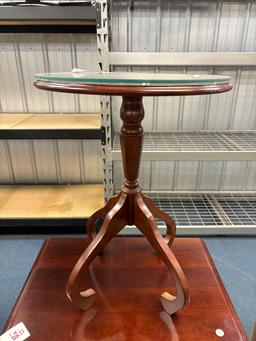 mahogany plant stand end table