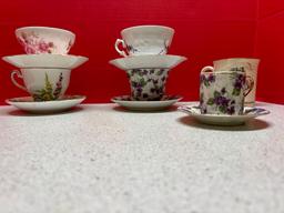 tea cups and saucers