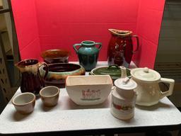 Hull McCoy Roseville, pottery items and more