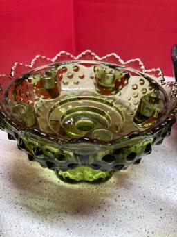 Fenton glassware Viking bird bowl and more