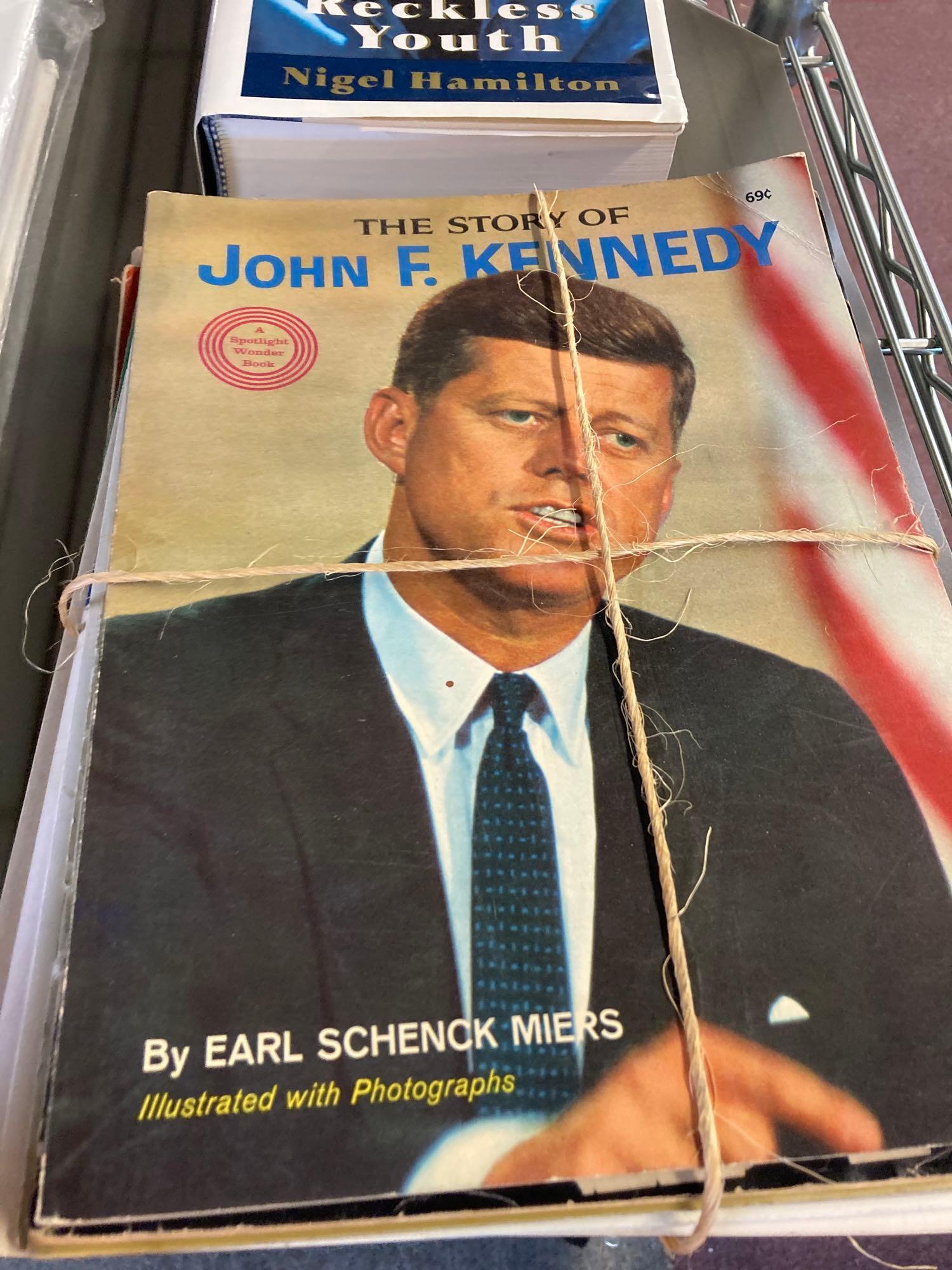 U.S. Navy book, JFK book and magazines and other vintage magazines