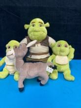 Plush Shrek figures