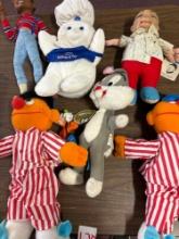 Bert and Ernie dolls Pillsbury doughboy Urkel