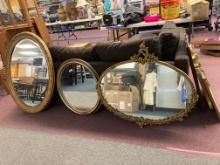 3 vintage mirrors