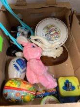 miscellaneous lot plates small crock toys more