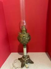 vintage oil lamp library banquet electrified
