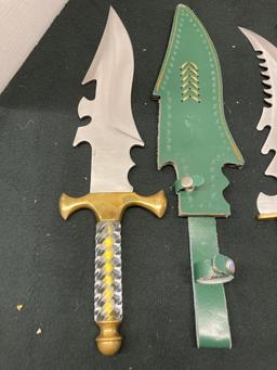 Swords daggers in sheaths