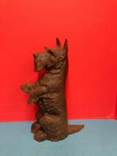 Large cast iron, Scottie dog doorstop