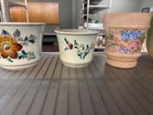 Nice selection of pottery planters etc.