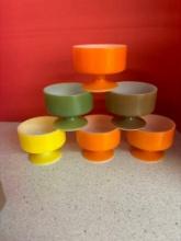 mid-century Sundae dishes