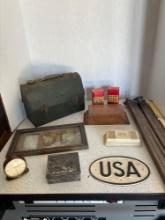antique lotus dryer vintage lunchbox USA tin sign