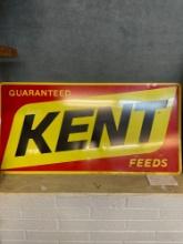vintage cat feed metal sign 18 x 36 inches