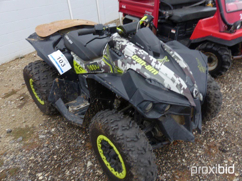 2015 CANAM 5VGA ATV;