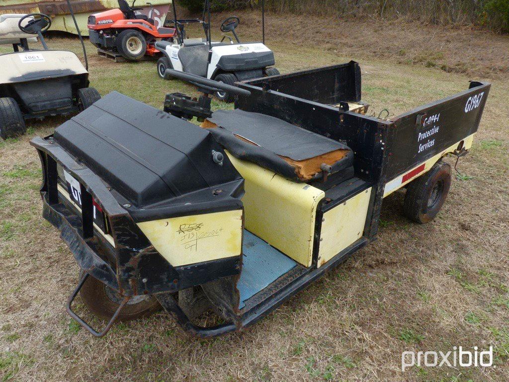 CUSHMAN 3 WHEEL FLATBED UTILITY CART;